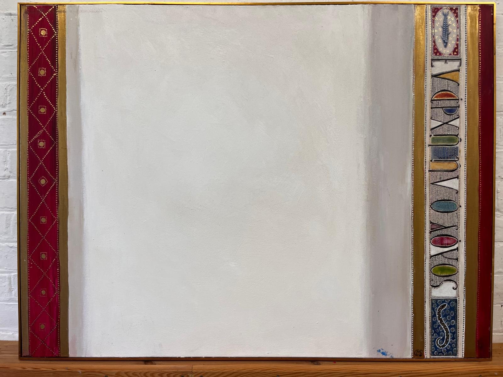 `In the beginning was the word' St John  120 x 90 cm