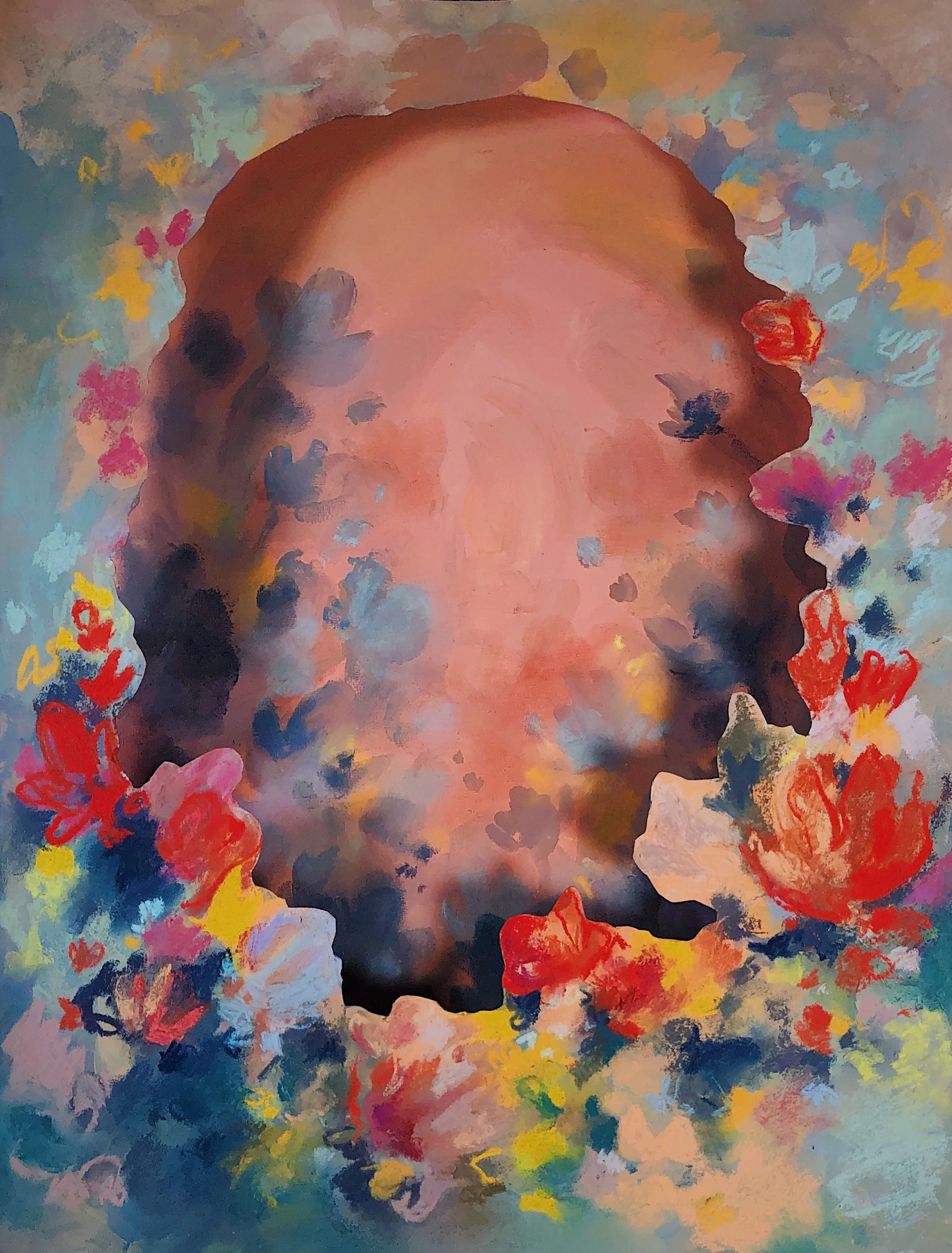 Layered Garden at Sunset