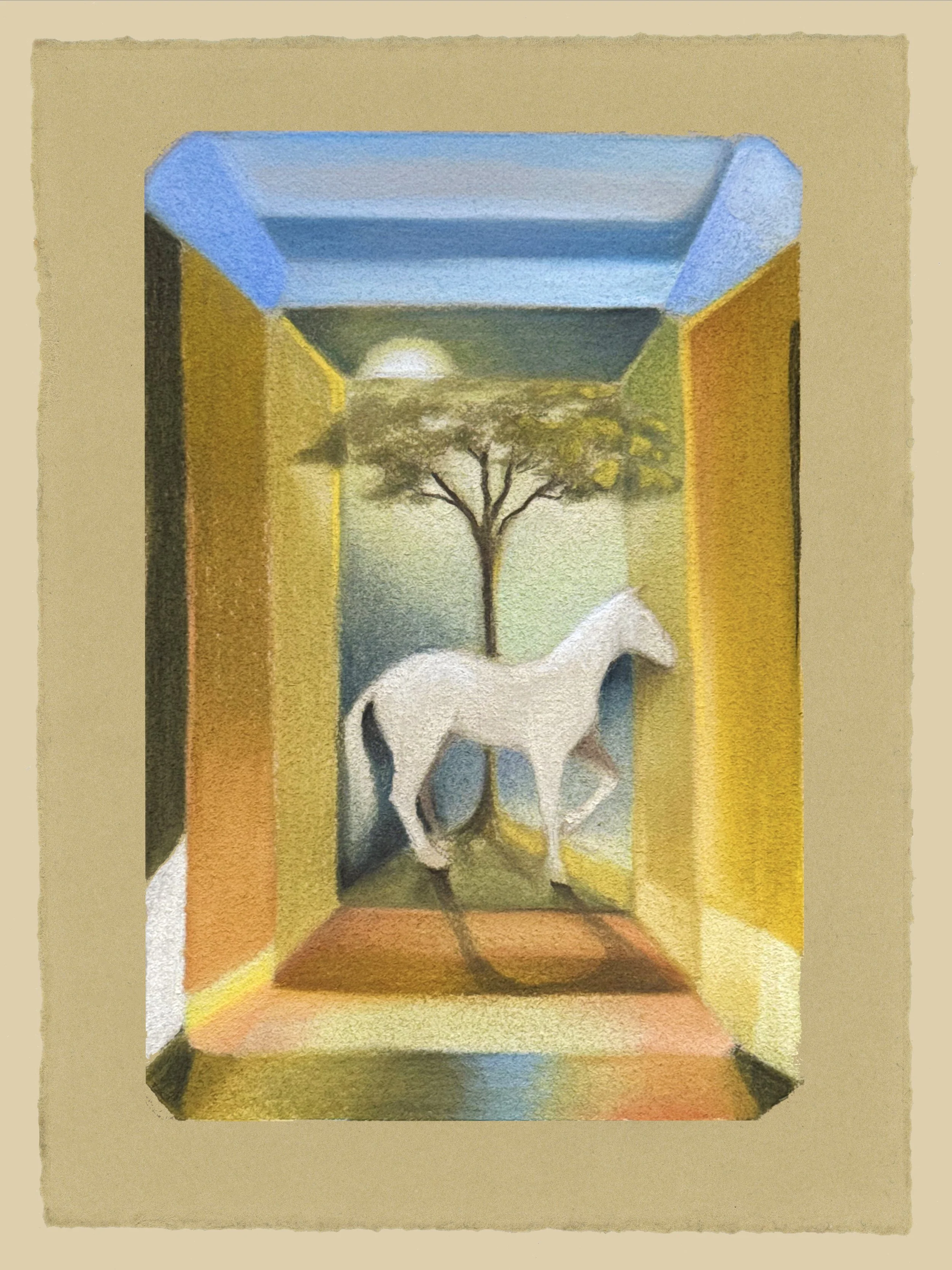  Living Gem No. 1 in soft pastel by American artist Katie Rodgers. 