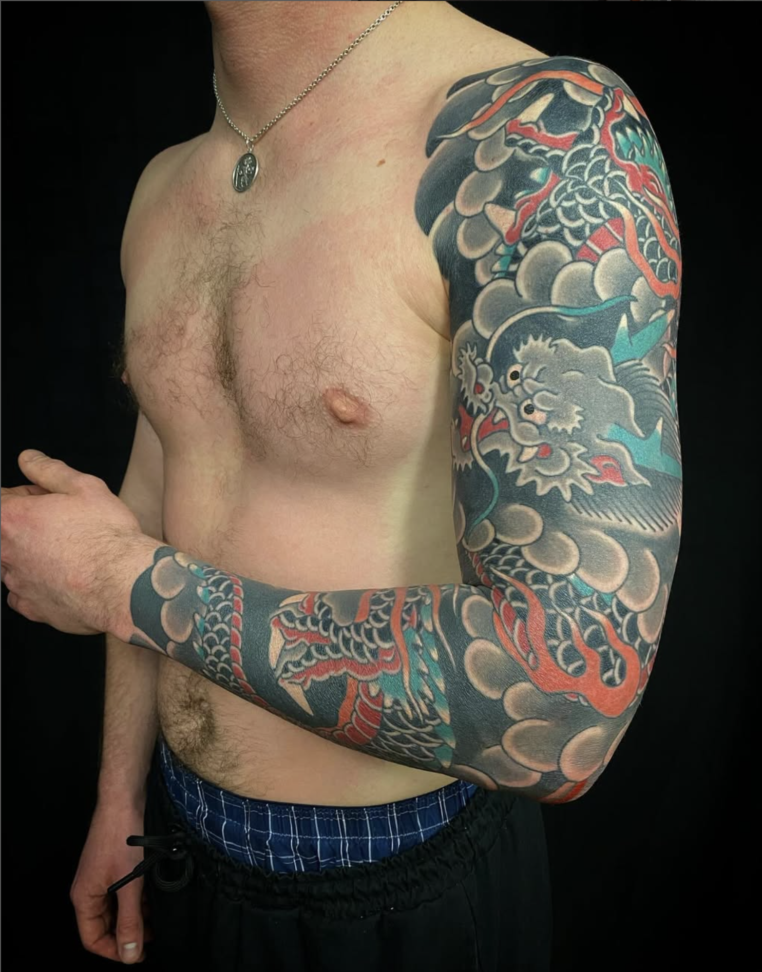 Japenese full sleeve tattoo