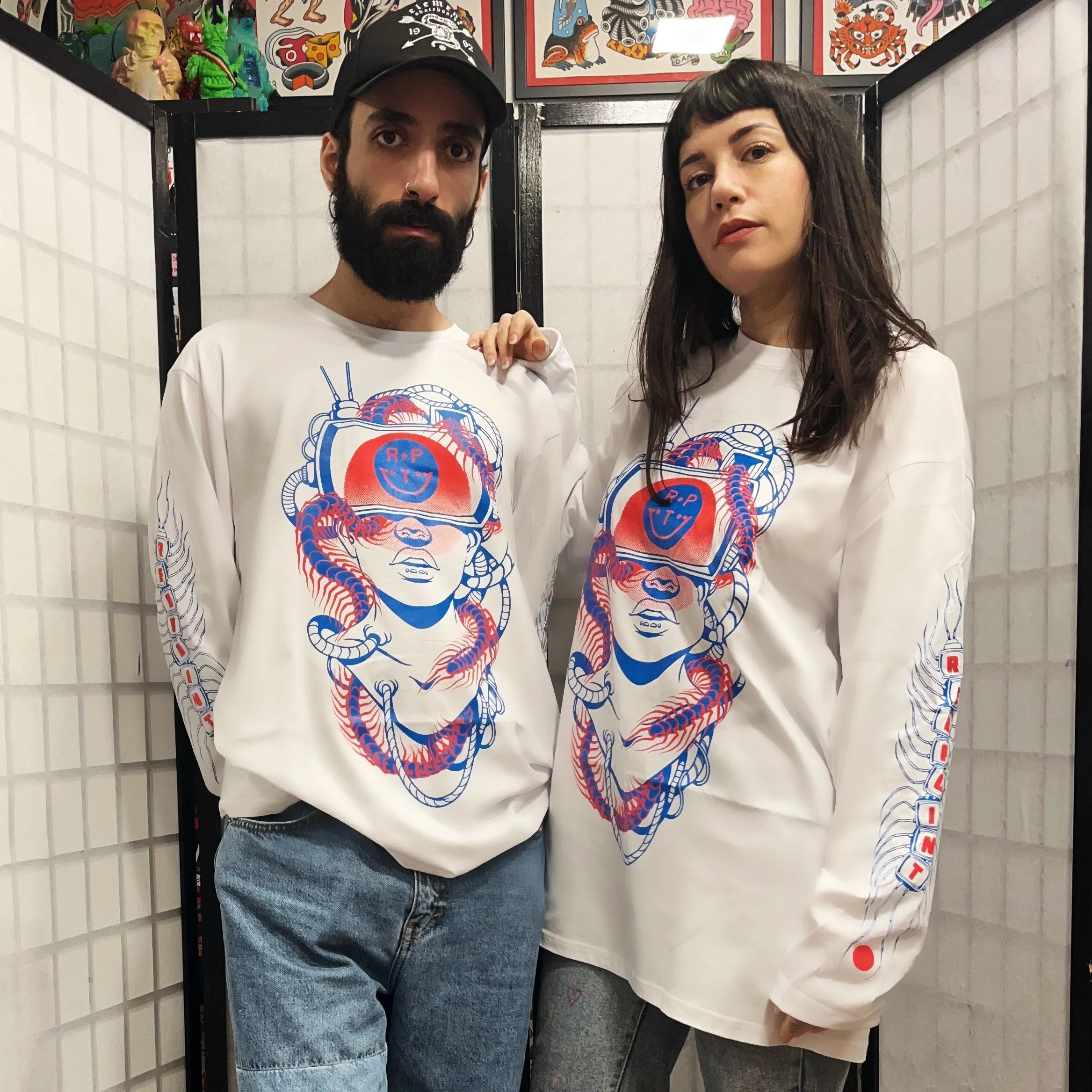 "Cyborg Lady" cotton t-shirts