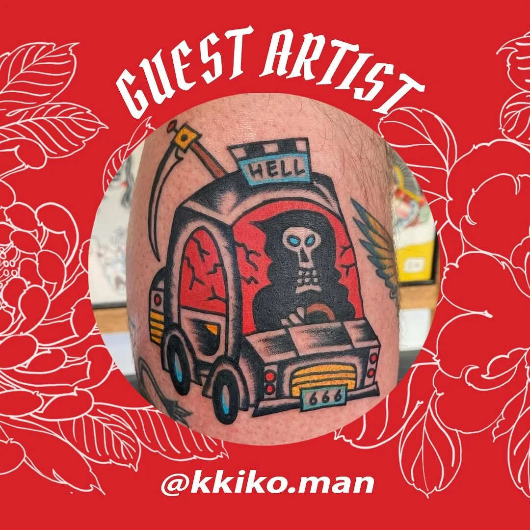 We are excited to have @kkiko.man guest with us on 8th and 10th of October. DM him for any info!
&bull;
&bull;
&bull;
#kkikoman #redpointtattoo #londontattoo #traditionaltattoo #boldtattoos #colourtattoo