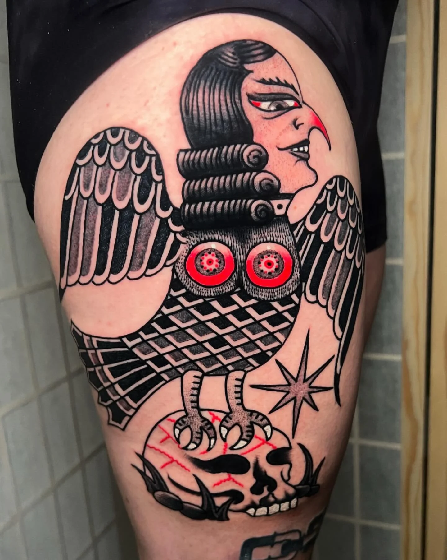 Done by @teidetattoo in our London studio. For bookings: info@redpointtattoo.com⁣​​​​​​​​​​​​​​​​​​ #teidetattoo #redpointtattoo #traditionaltattoo ⠀⁠⠀⠀⠀⠀⠀⠀⠀