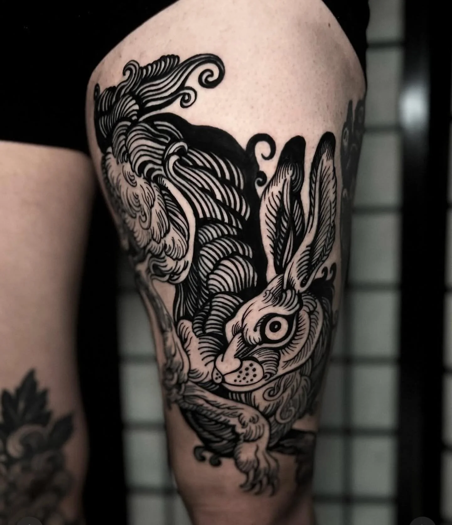 Done by @lukey.wolf 👉 for bookings email him at wolfietattooer@gmail.com  #lukeywolf #blackworktattoo #redpointtattoo london londontattoo blkttt