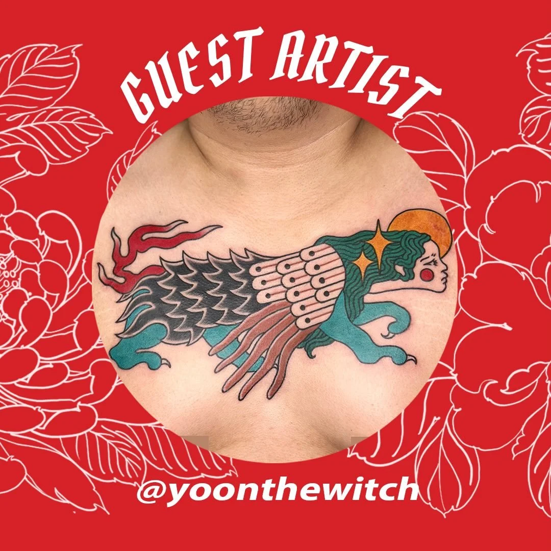 We are excited to have @yoonthewitch guesting with us 20/21/22 of Feb. For bookings drop an email at yoonthewitch@gmail.com 
&bull;
&bull;
&bull;
#yoonthewitch #boldtattoos #redpointtattoo