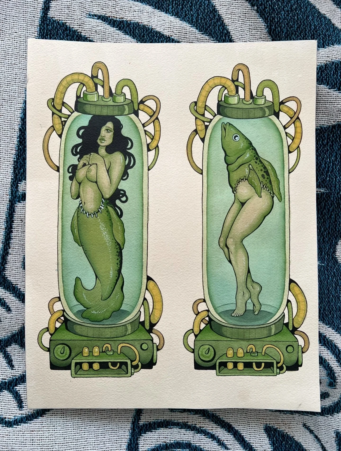 Mermaid designs available to be tattooed by our resident artist @clarawelshtattoos. For info &amp; bookings 👉 info@redpointtattoo.com 
&bull;
&bull;
&bull;
#clarawelshtattoos #tattooflash #mermaidtattoo #redpointtattoo #londontattoo