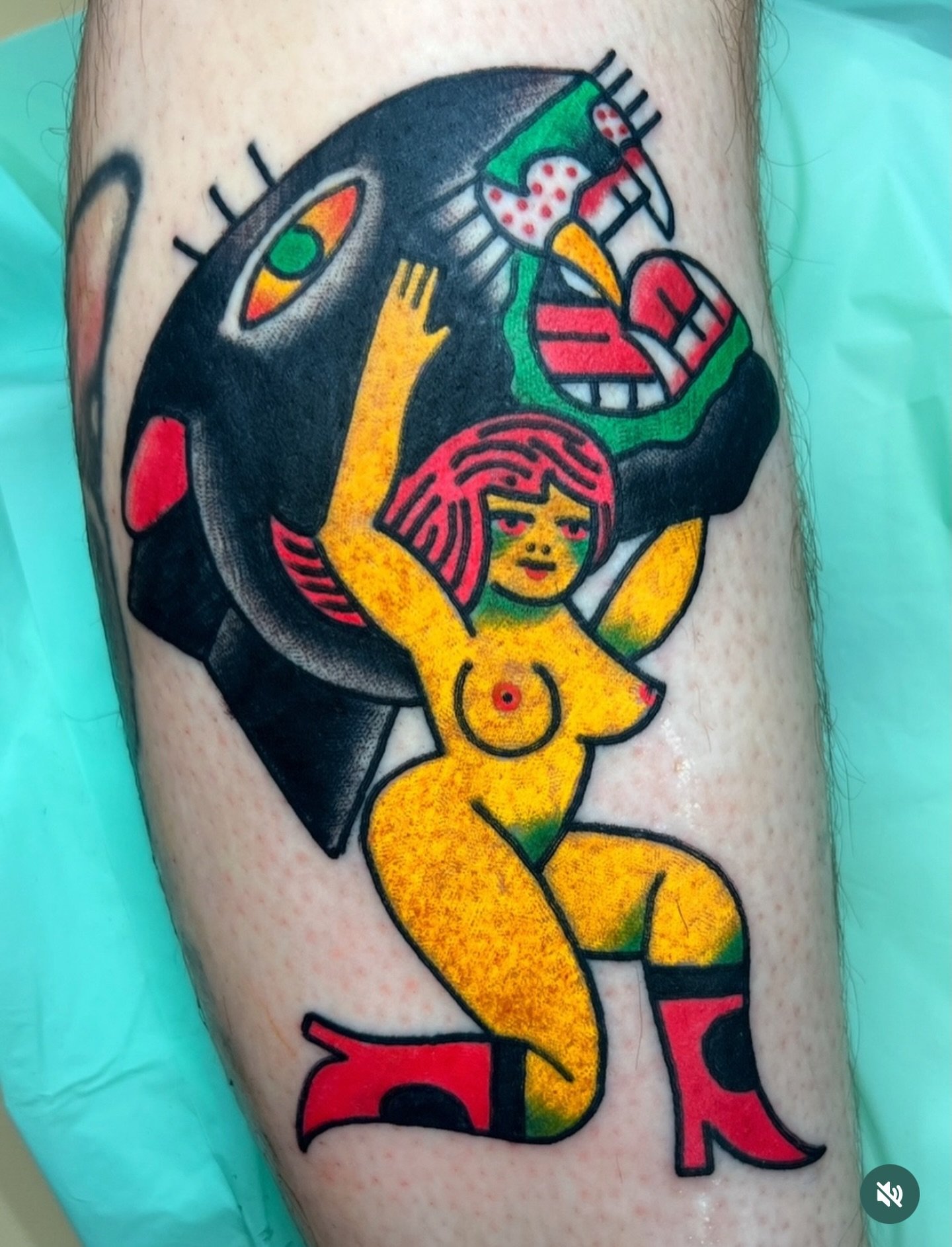 Done by @teidetattoo in our London studio. For bookings: info@redpointtattoo.com⁣​​​​​​​​​​​​​​​​​​ #teidetattoo #redpointtattoo #traditionaltattoo ⠀⁠⠀⠀⠀⠀⠀⠀⠀