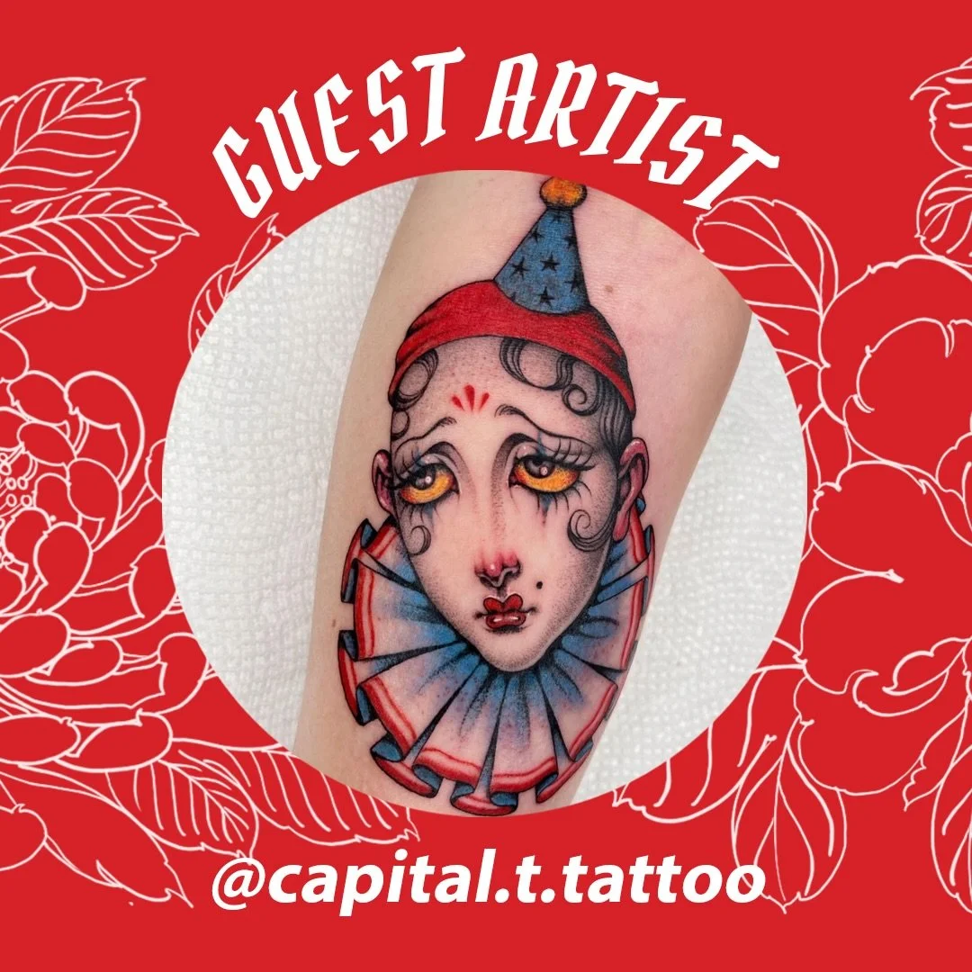 We&rsquo;re excited to welcoming back @capital.t.tattoo to guest with us April 5th to 8th. Drop her an email to book 📩 capital.t.tattoo@gmail.com
&bull;
&bull;
&bull;
#capitalttattoo #redpointtattoo #londontattoo