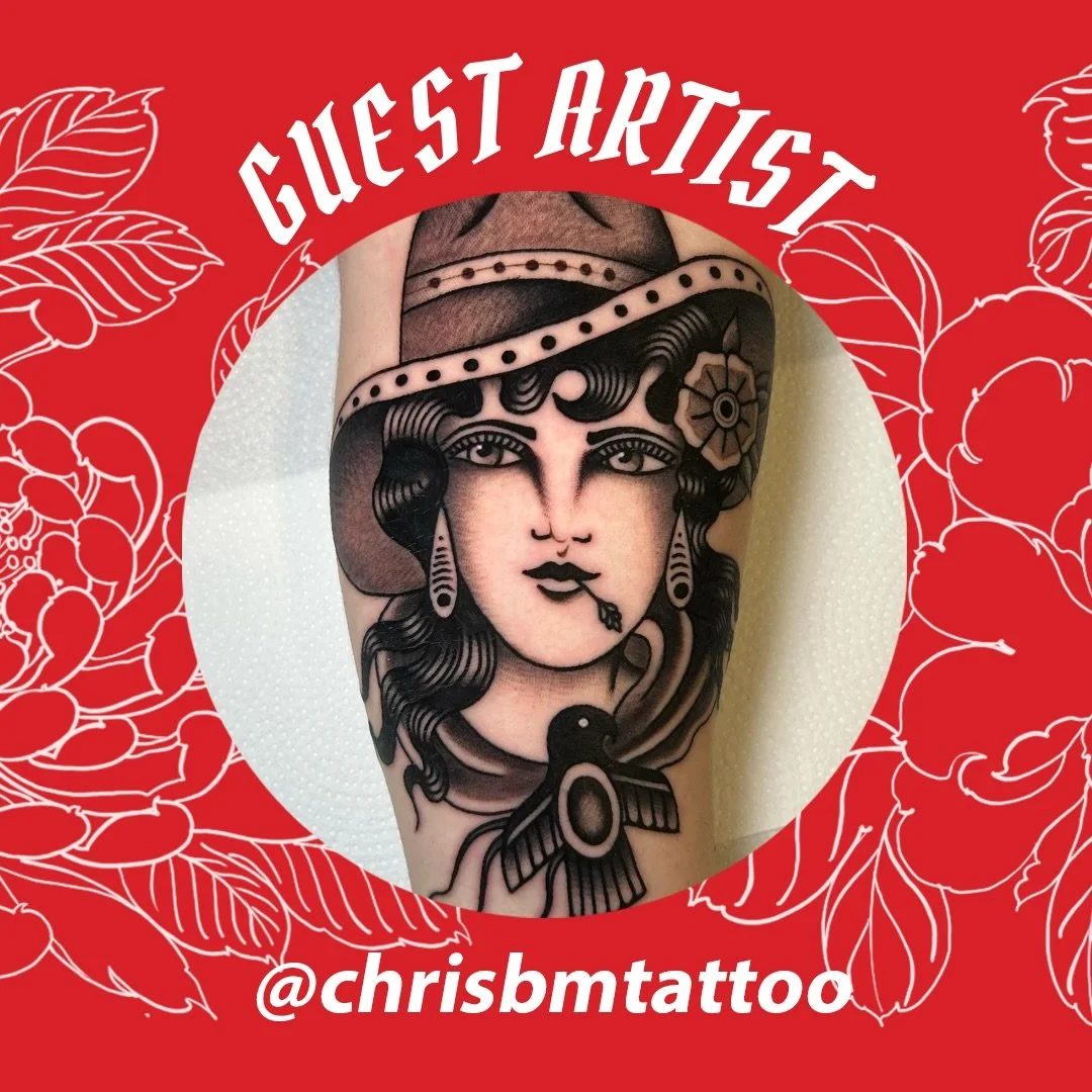We look forward to having @chrisbmtattoo guest with us on May 5th and 6th. For info and bookings 📩 chrisbmtattoo@gmail.com
&bull;
&bull;
&bull;
#traditionaltattoo #chrisbmtattoo #redpointtattoo