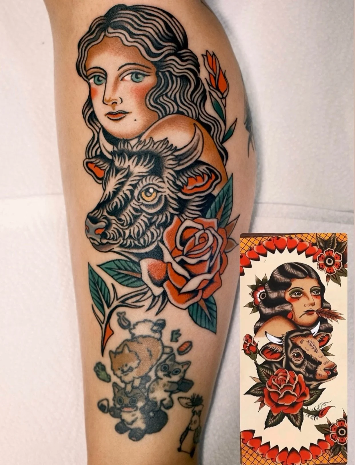 Done  by @samanthafungtattoo. For info &amp; bookings fill out the form on her bio.
&bull;
&bull;
&bull;
#samanthafungtattoo #traditionaltattoos #redpointtattoo