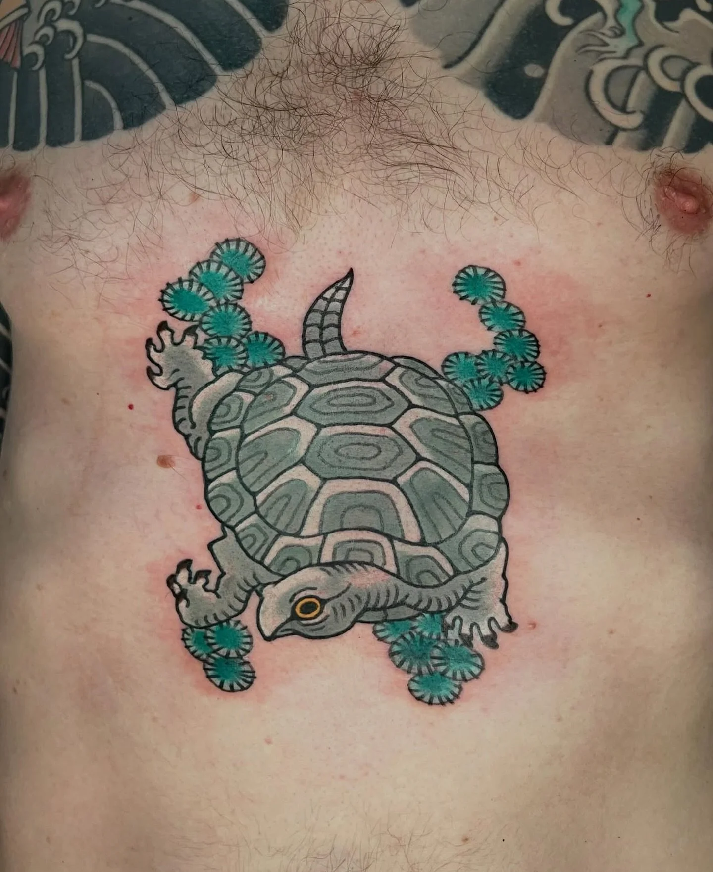 Done by @warriorism one shot requests always welcome - for info &amp; bookings 📩 info@redpointtattoo.com 
&bull;
&bull;
&bull;
#warriorism #redpointtattoo #japanesetattoo
