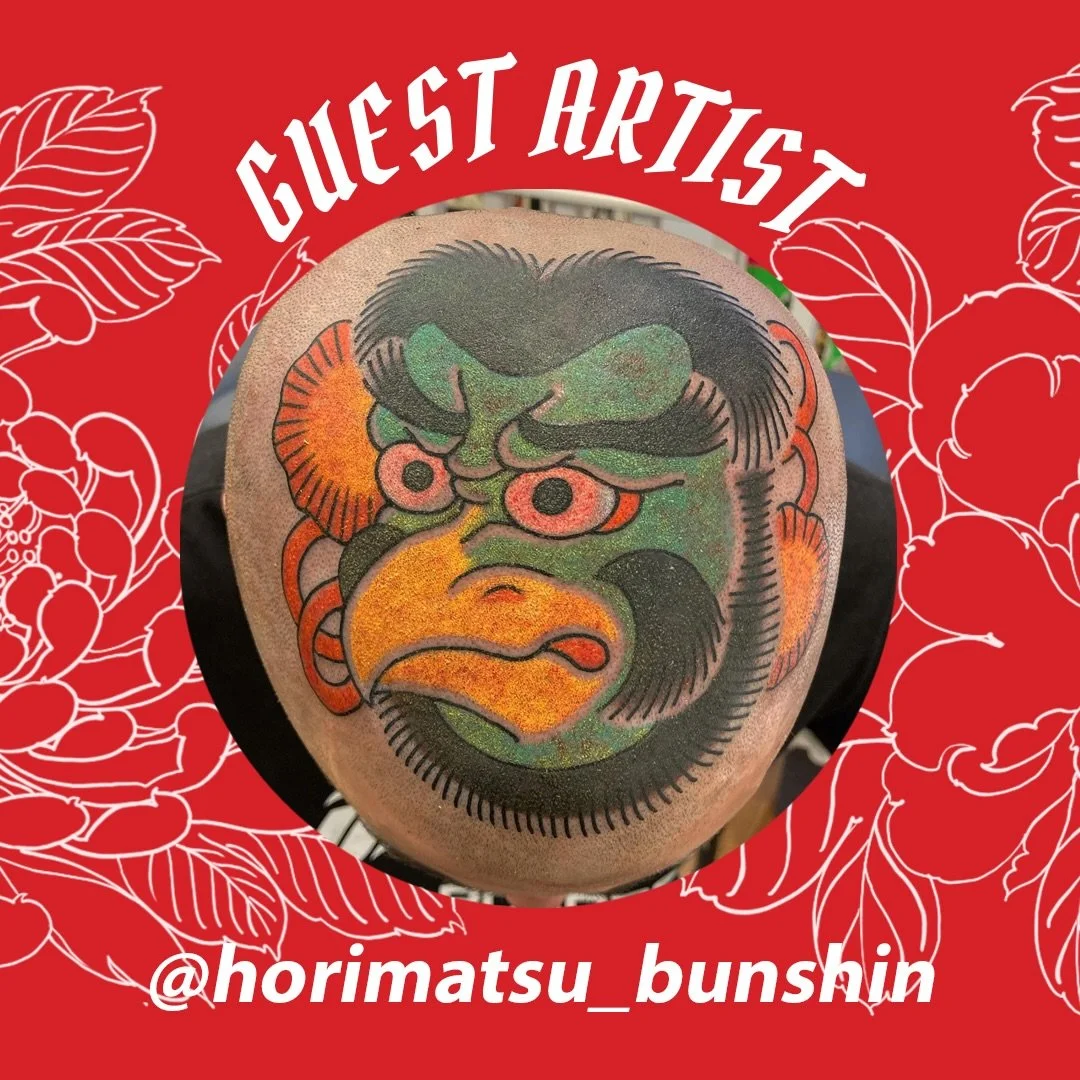 We look forward to welcoming back @horimatsu_bunshin  to guest with us 17,19-22 of July. Contact him directly for info &amp; bookings 📩 horimatsuirezumi@gmail.com
&bull;
&bull;
&bull;
#horimatsubunshin #teboritattoo #redpointtattoo