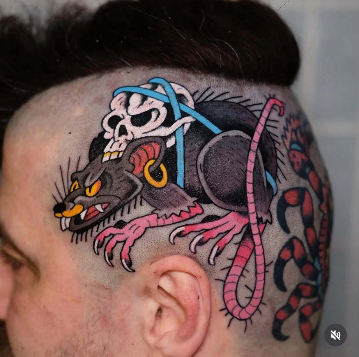 Fresh rat &amp; healed crab by @danmorenotattoo for info &amp; bookings 📩 info@redpointtattoo.com
&bull;
&bull;
&bull;
#boldtattoos #danmoreno #londontattoo