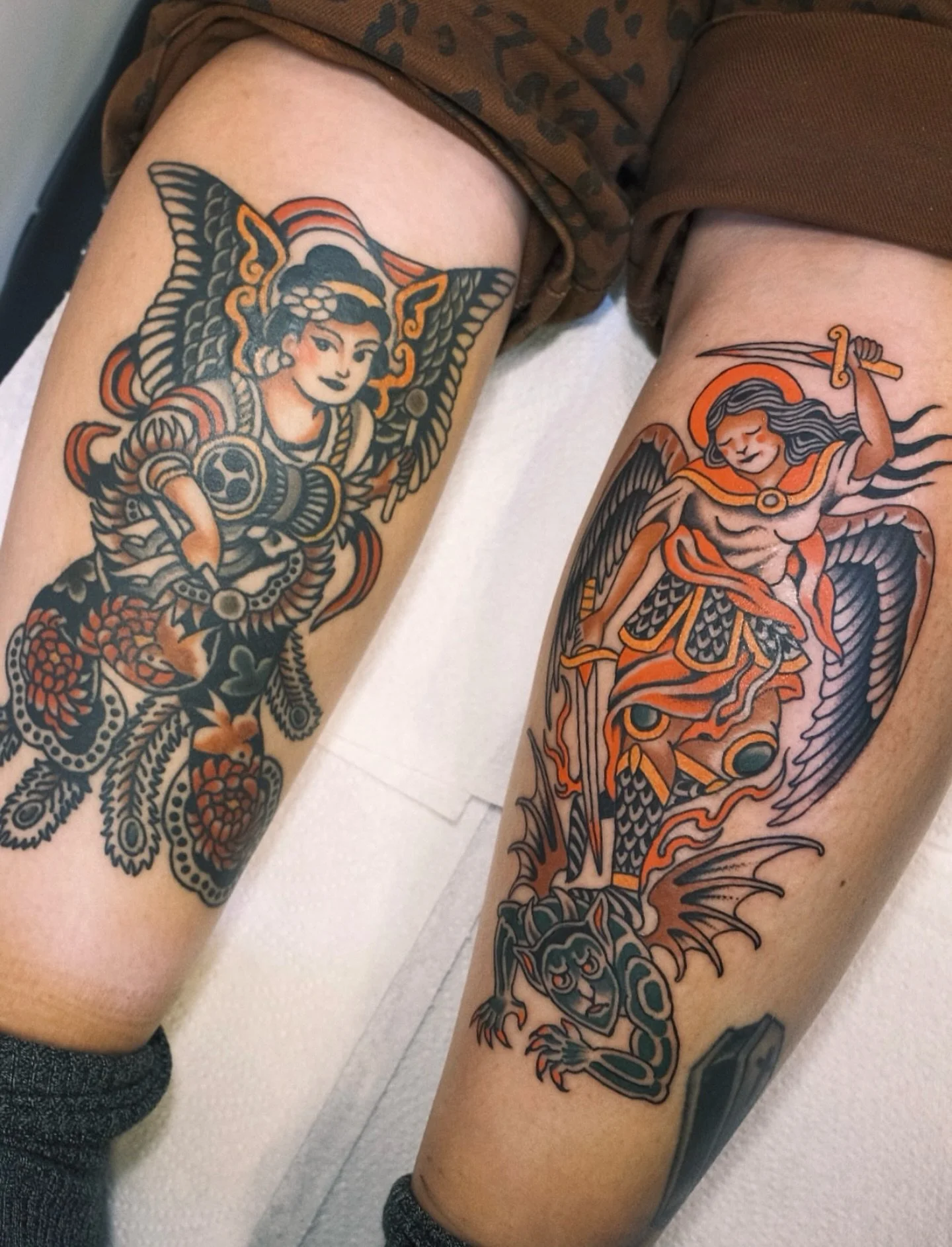 Healed and fresh by @samanthafungtattoo. For info &amp; bookings fill out the form on her bio.
&bull;
&bull;
&bull;
#samanthafungtattoo #traditionaltattoos #redpointtattoo