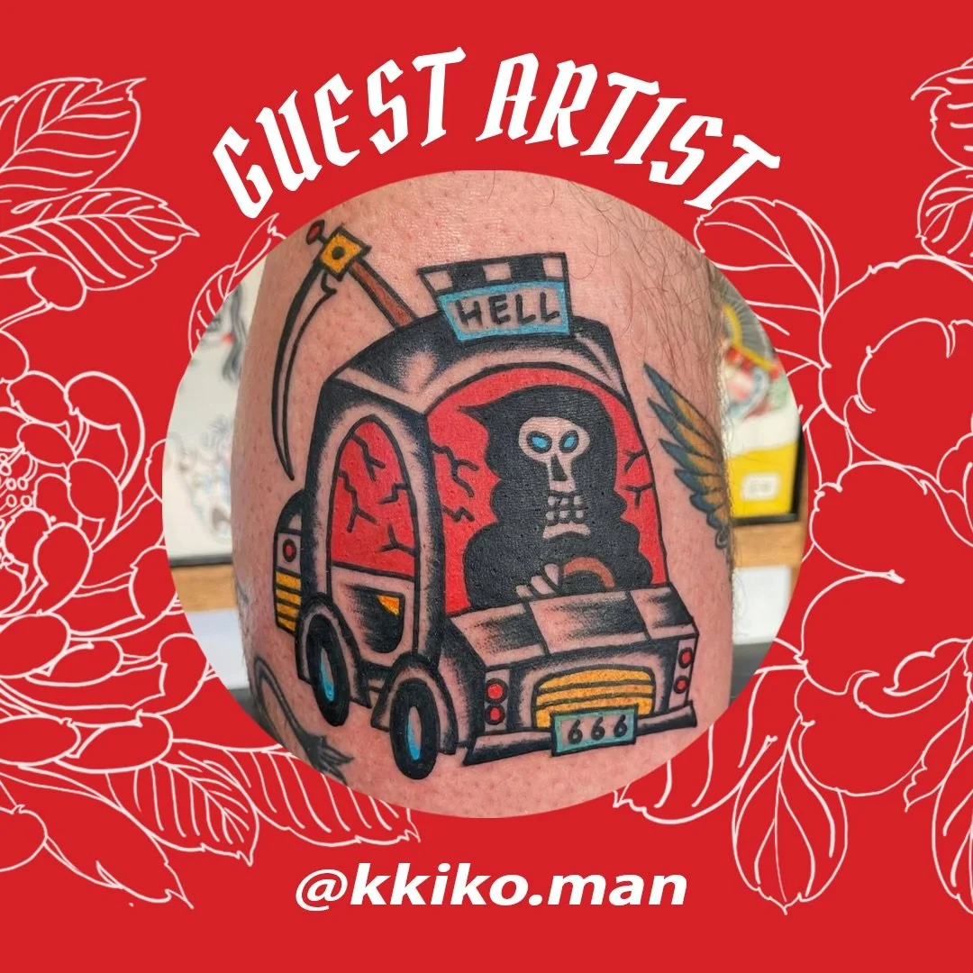 We look forward to welcome back @kkiko.man to guest with us 17th&amp;18th of October. DM him to enquire!
&bull;
&bull;
&bull;
#kkikoman #traditionaltattoo #londontattoo
