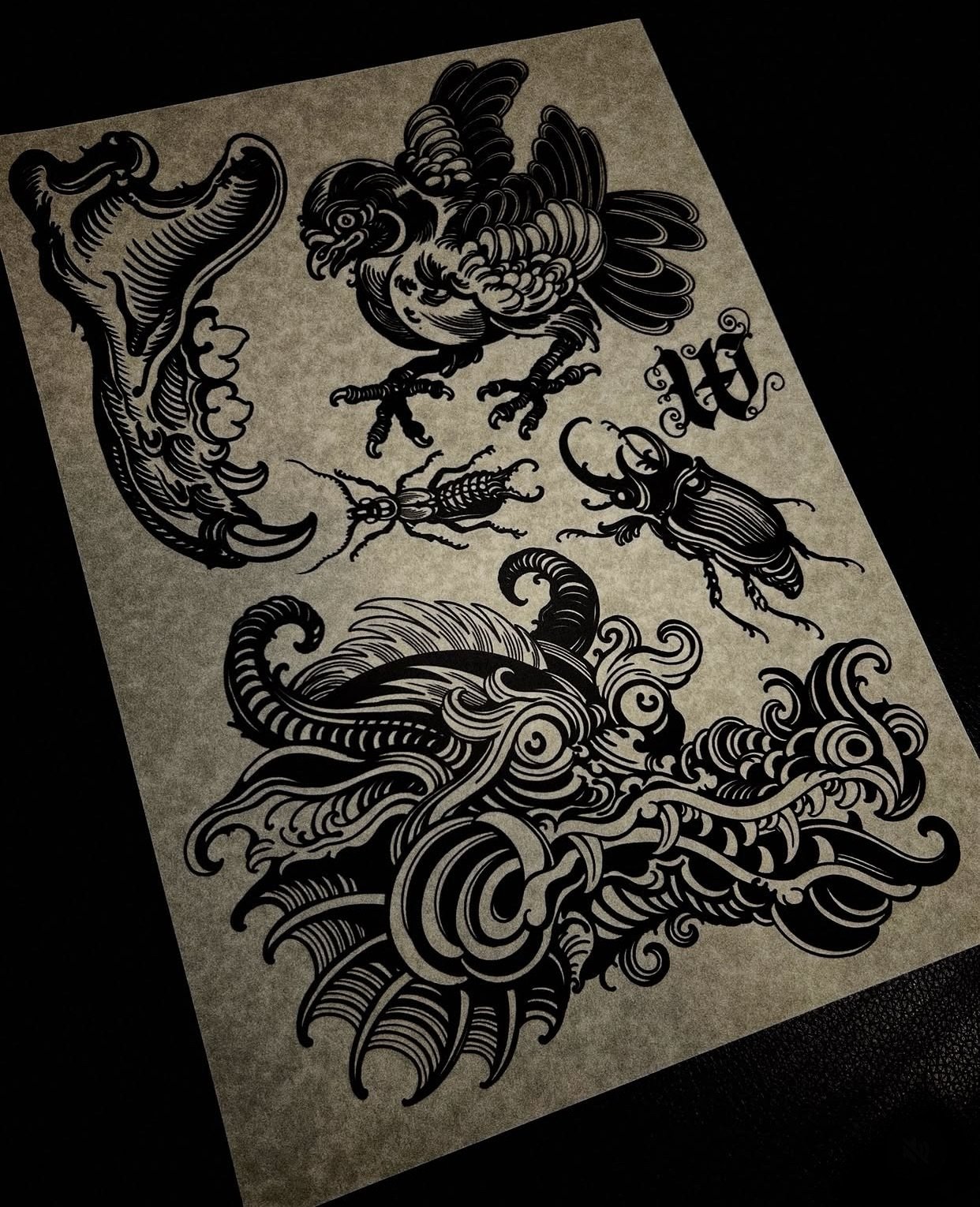 Available designs by @lukey.wolf ready to go and adaptable for different placements and sizes. Get in touch to reserve yours!
📩 wolfietattooer@gmail.com 
&bull;
&bull;
&bull;
#blackworktattoos #lukeywolf #londontattoo