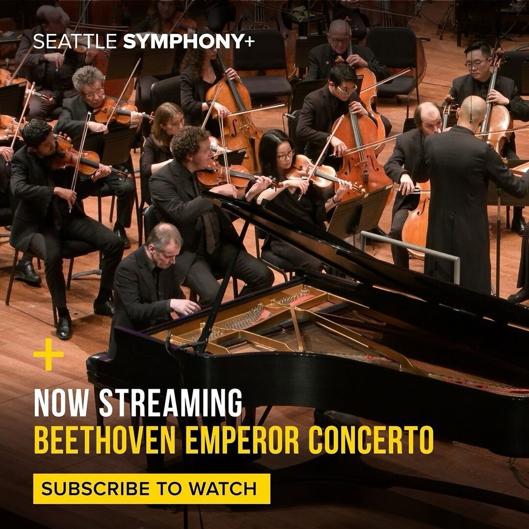 NOW STREAMING

@seattlesymphony READY TO EXPAND YOUR CONCERT EXPERIENCE? Take the Seattle Symphony with you wherever you go! Seattle Symphony+ lets you stream full-length concerts from your living room or on the go. Check out our latest concert Beeth