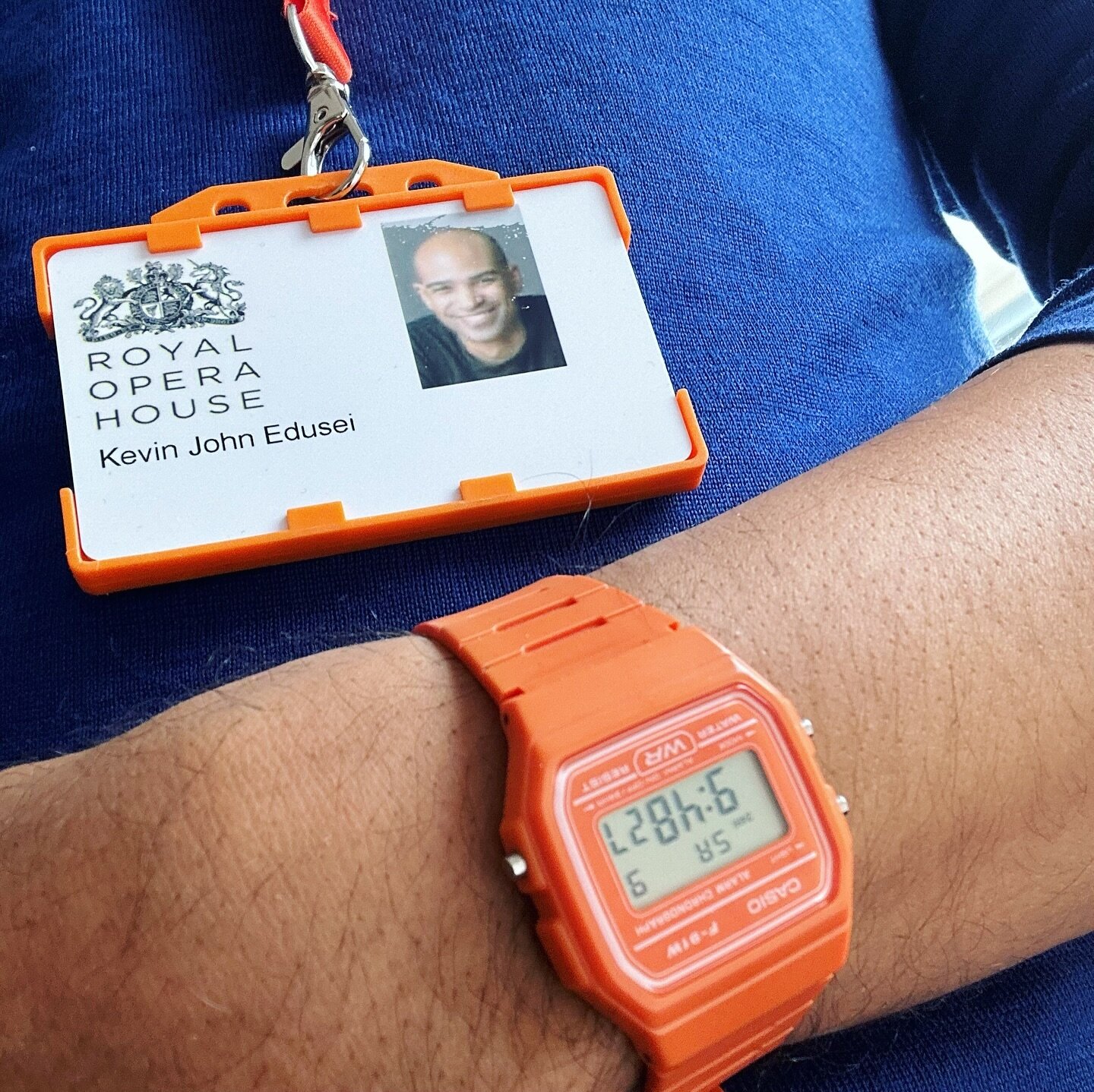 STAGE &amp; ORCHESTRA

Getting ready for the last stage and orchestra rehearsal of Madama Butterfly before the dress on Monday. Love how the colour of my old Casio F-91W matches my @royaloperahouse badge.

#stage #orchestra #opera #puccini #madamabut
