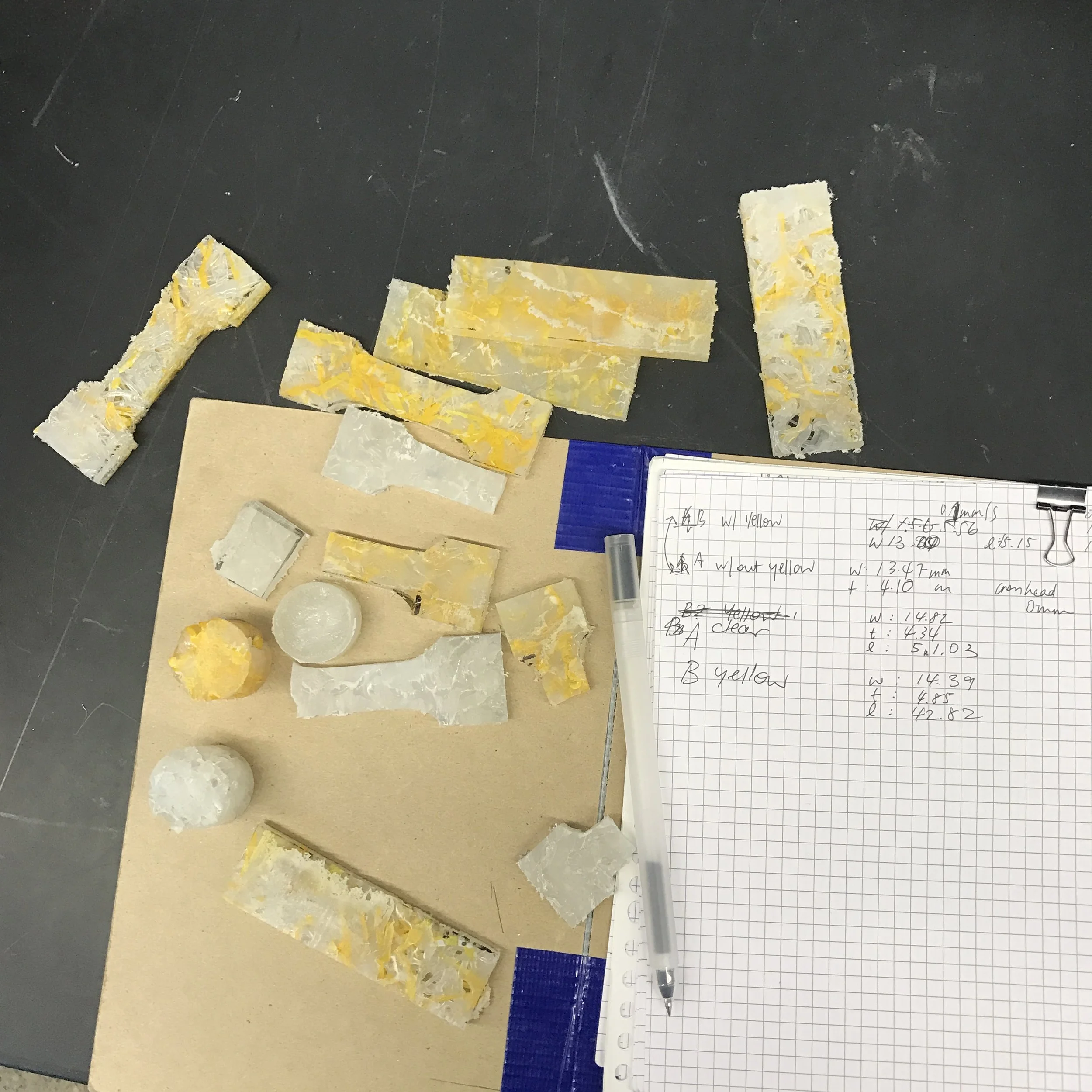 samples for testing strength