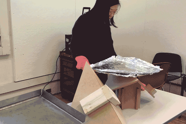 fresh out of the press, into the mold