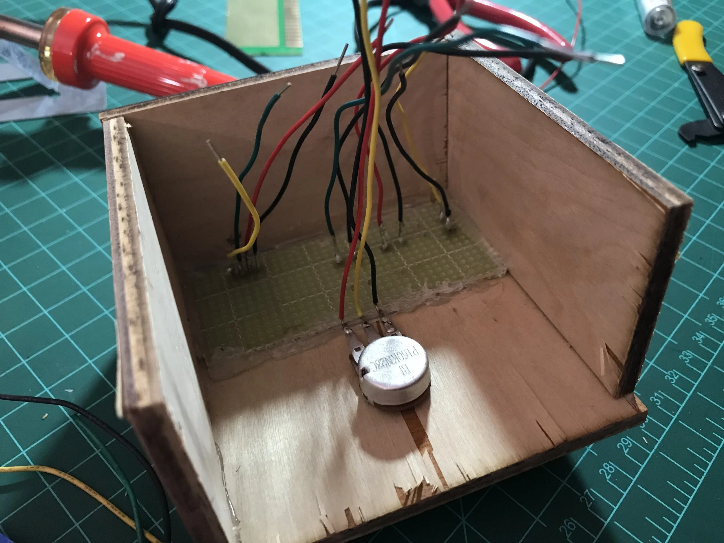 solder board for buttons and screen