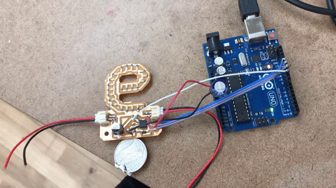 programming it with the arduino uno. the lights turn on only when there is capacitive touch.