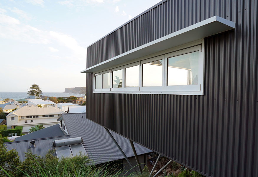 North Avoca Studio Side Elevation Cantilever