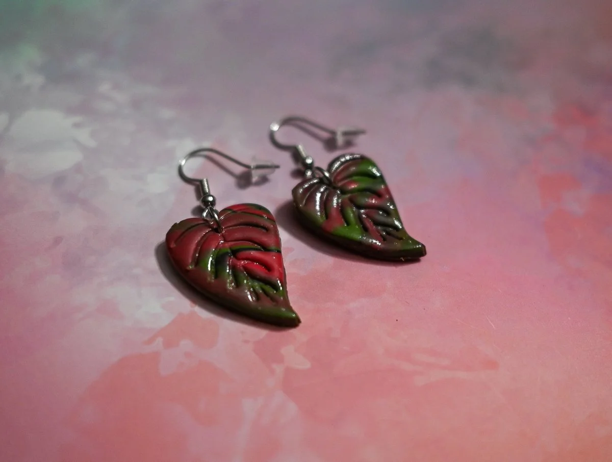 Pink/Green Leaf