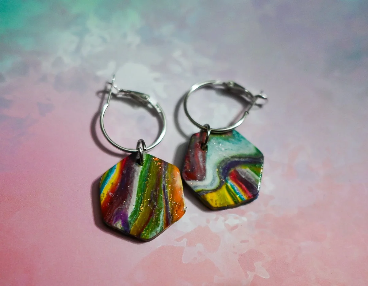 Tie Dye Hexagon