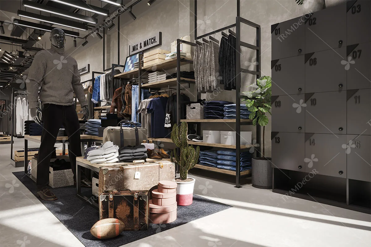 Thiết kế cửa Hàng Routine HCM — Tramdecor