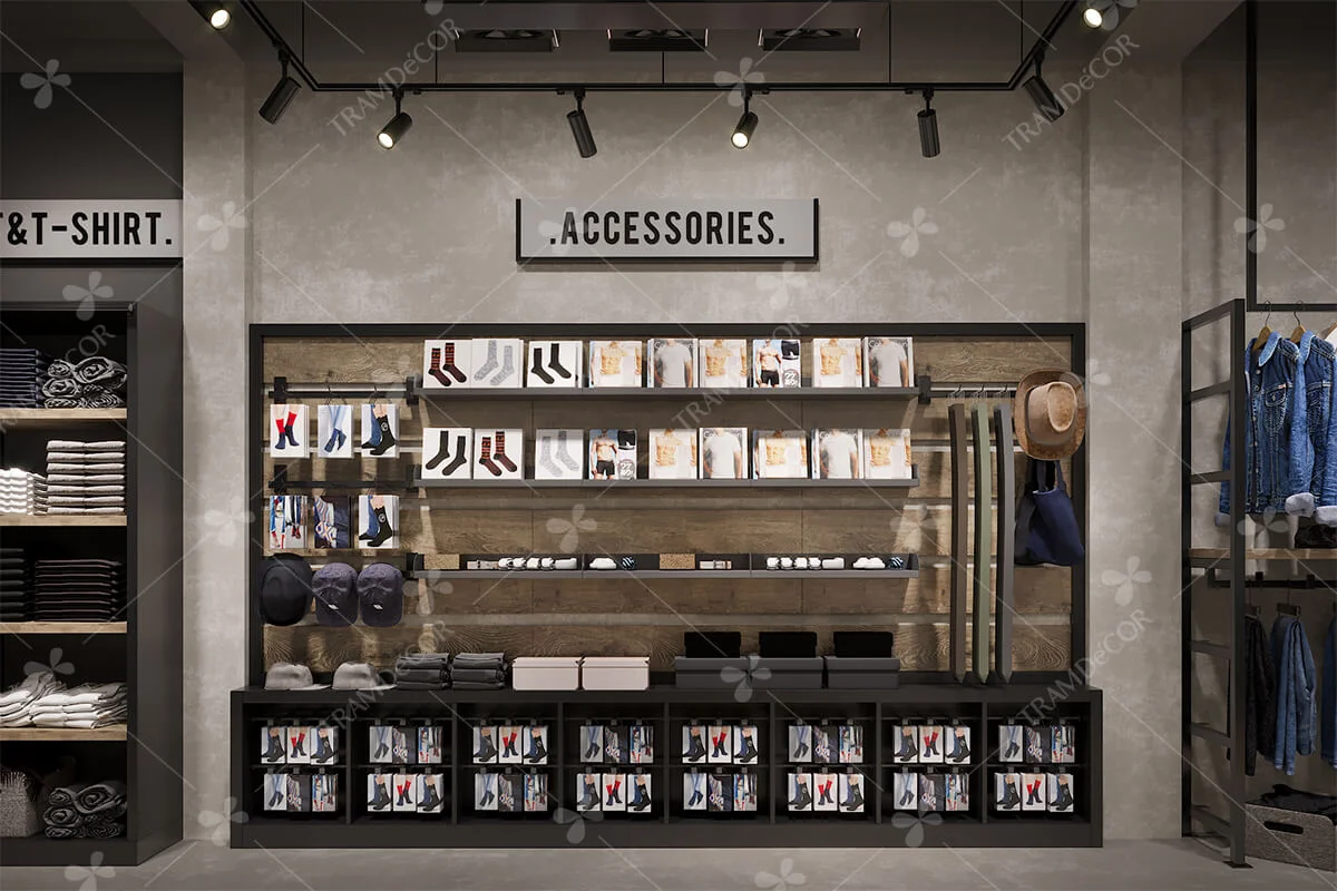 Thiết kế cửa Hàng Routine HCM — Tramdecor