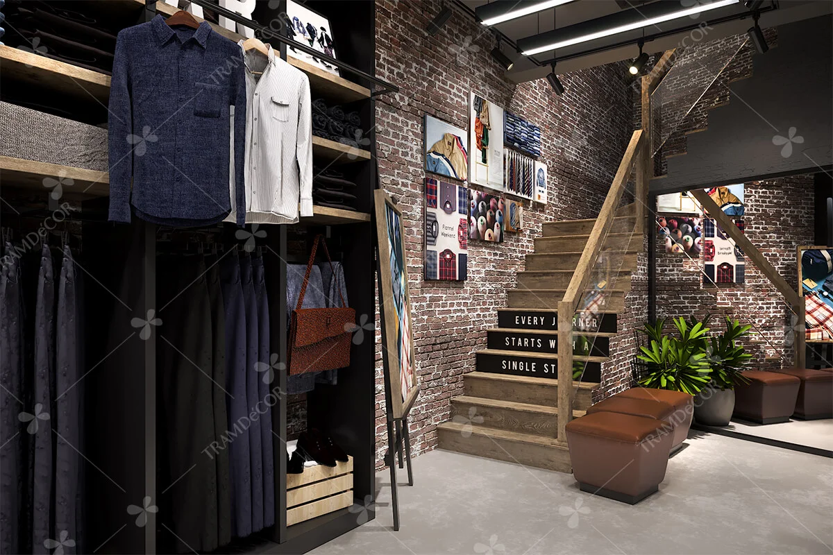 Thiết kế cửa Hàng Routine HCM — Tramdecor