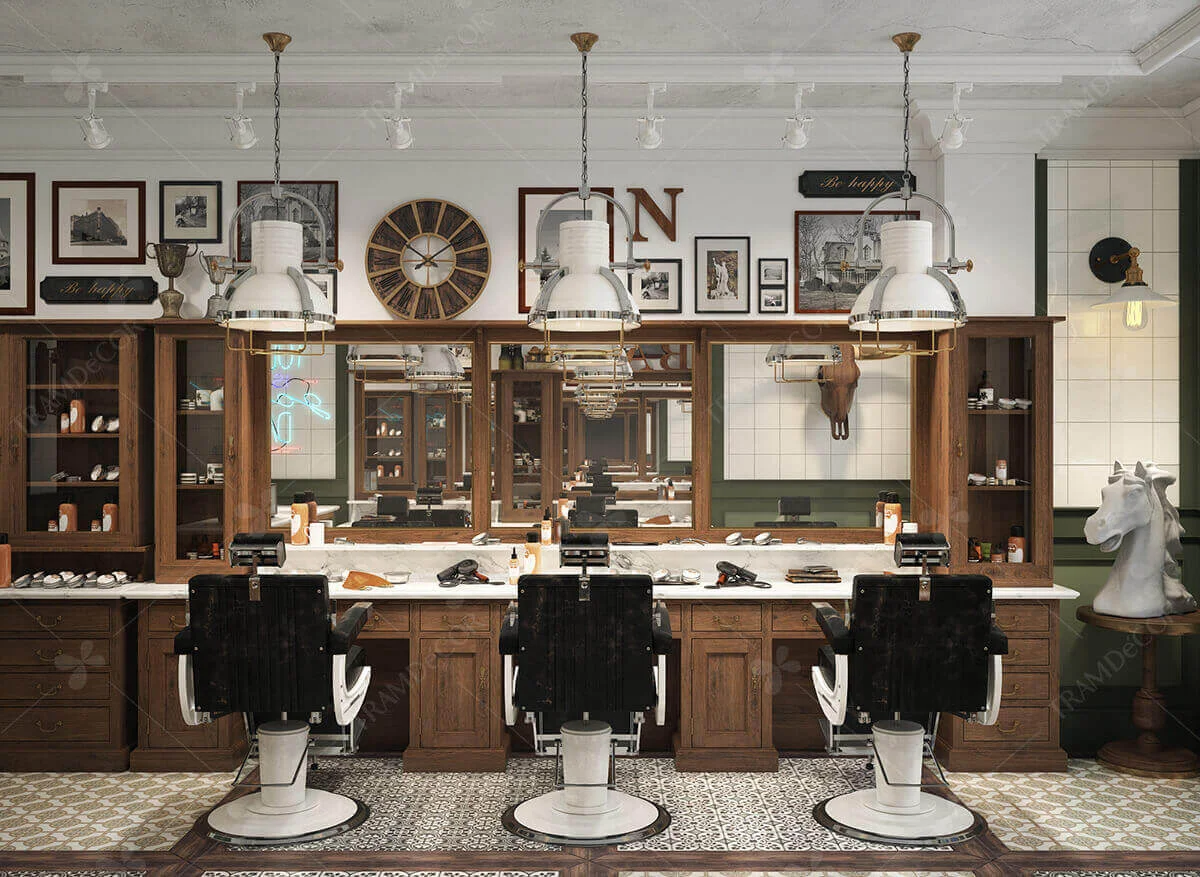 Một "BARBER SHOP" được thiết kế độc đáo cũng chính là lời giới thiệu vô hình về người chủ salon.