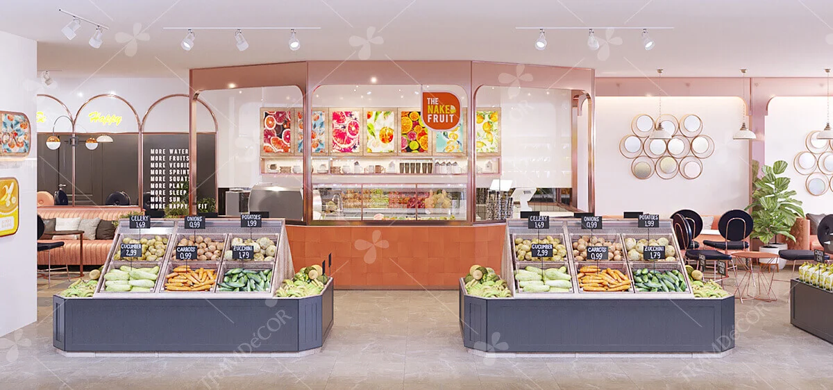 THIẾT KẾ NỘI THẤT CỬA HÀNG TRÁI CÂY