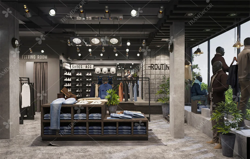 THIẾT KẾ SHOP THỜI TRANG ROUTINE