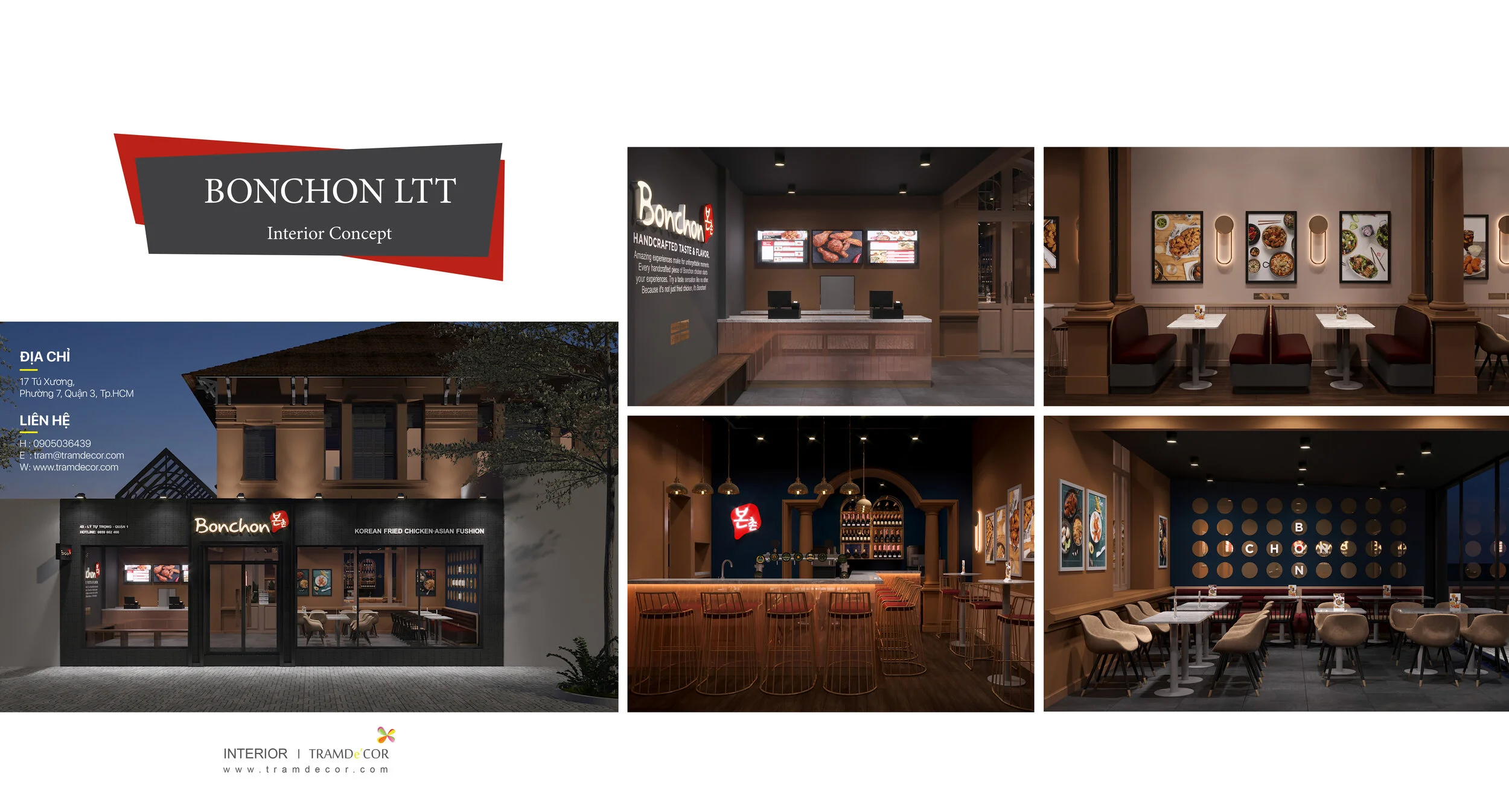 Concept thiết kế nhà hàng BonChon
