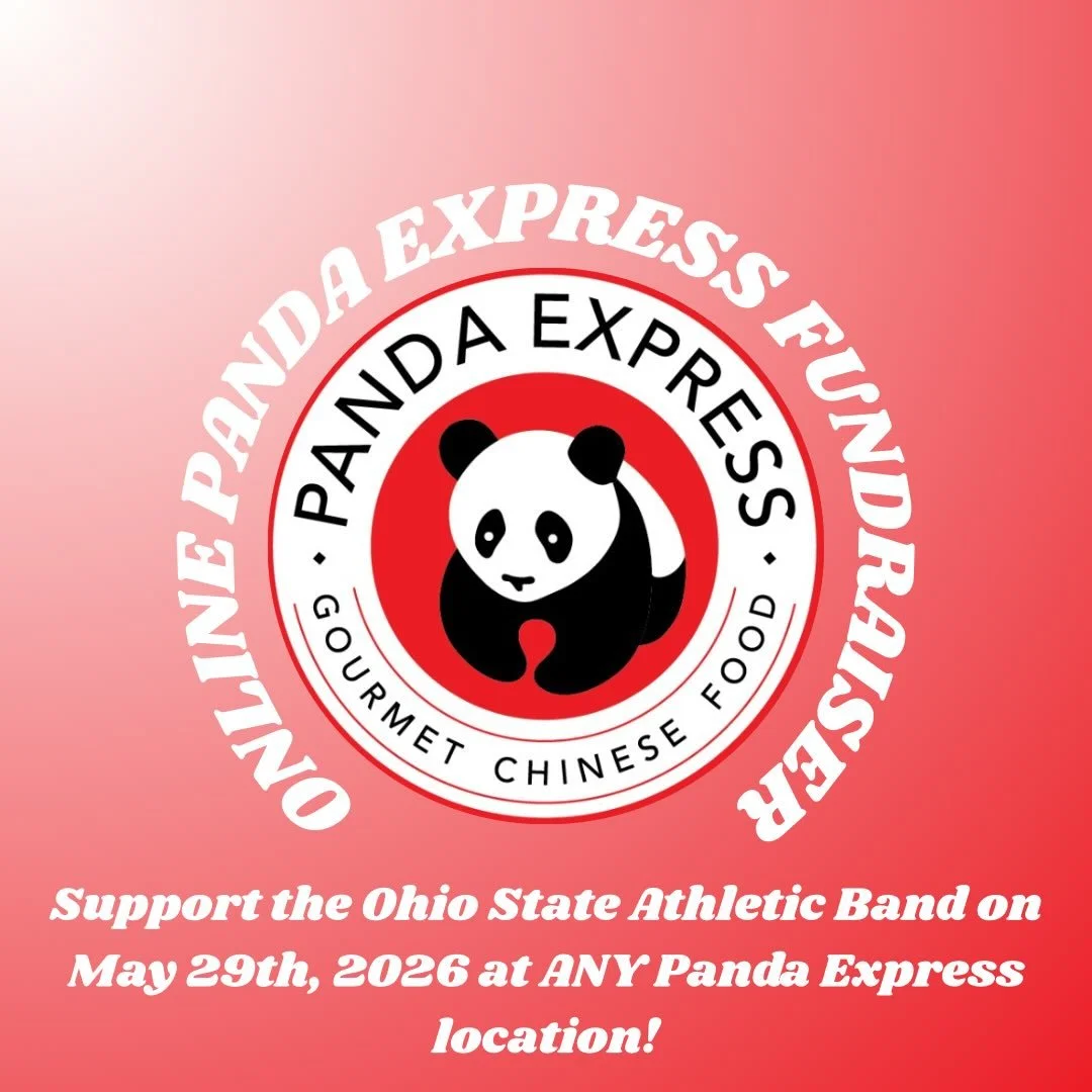 Support the Ohio State Athletic Band by dining at Panda Express on Friday, May 29th!! Already home for the summer? No worries! Stop into your local Panda Express and use the given fundraiser code to show support! 💙