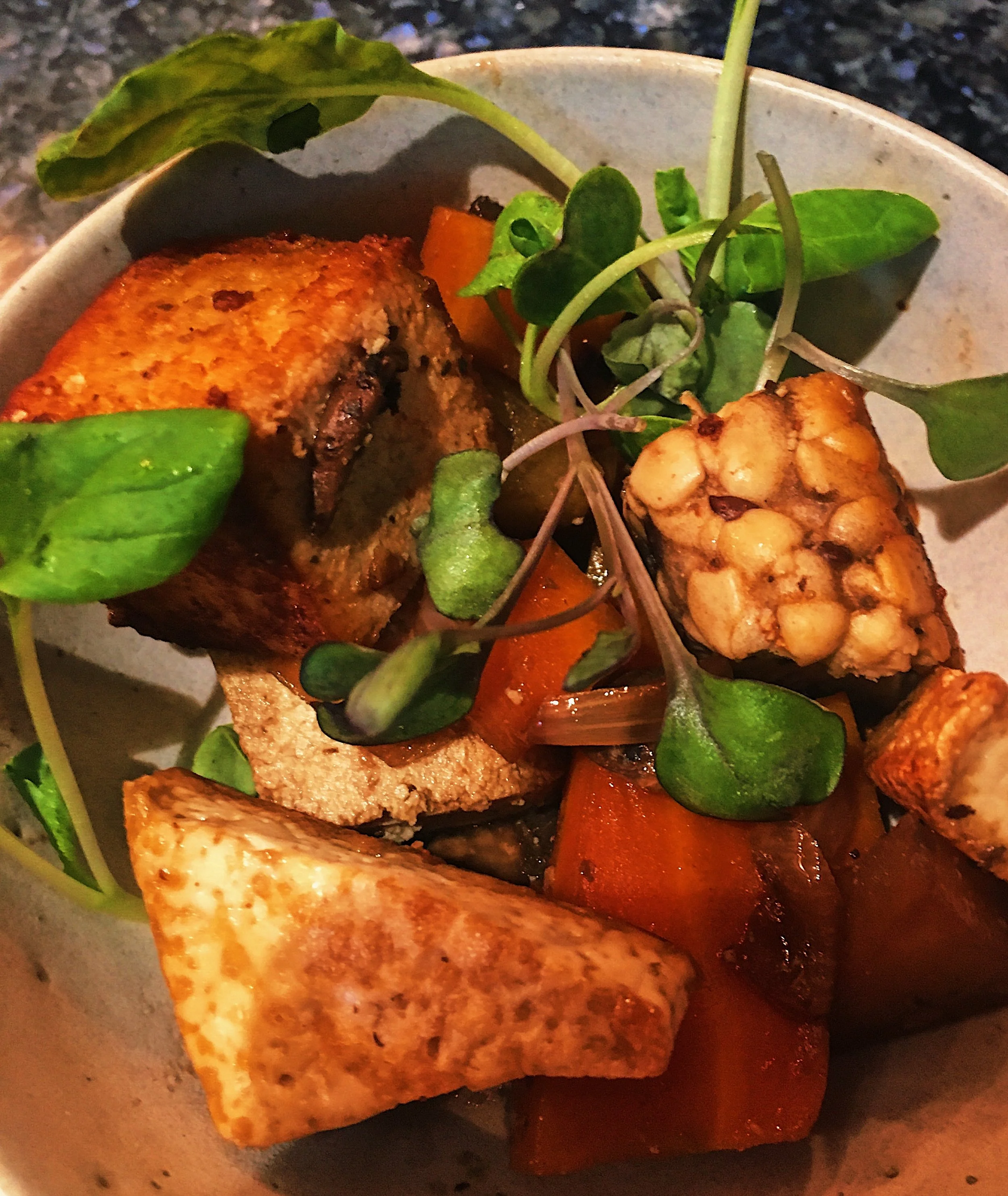 Quick and Easy Tofu, Tempeh, Vegetable Stir Fry