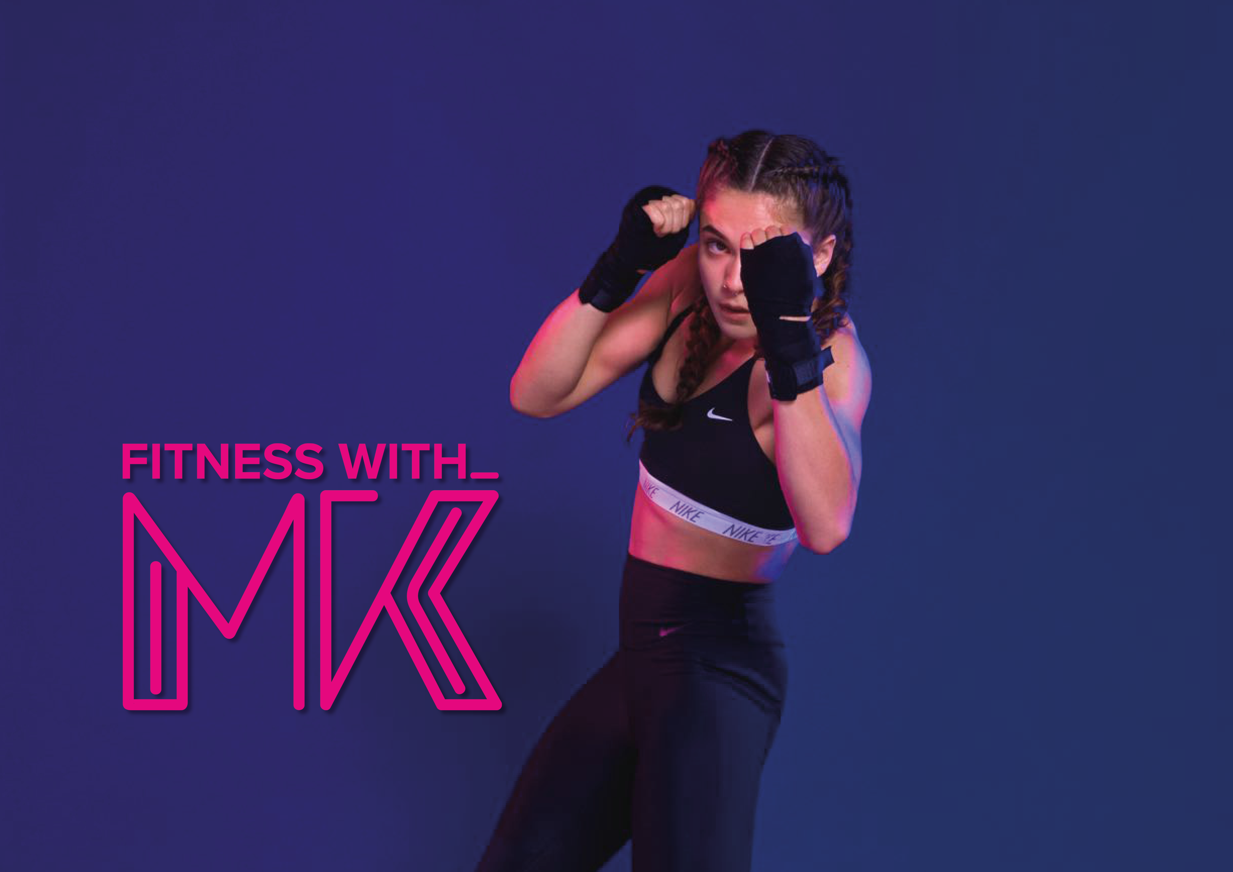 Fitness with_MK Logo Design