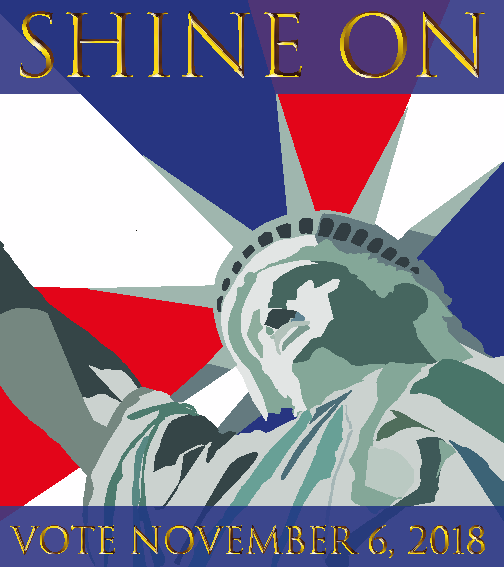 Bridget Halloran, Get Out the Vote Poster, 2018