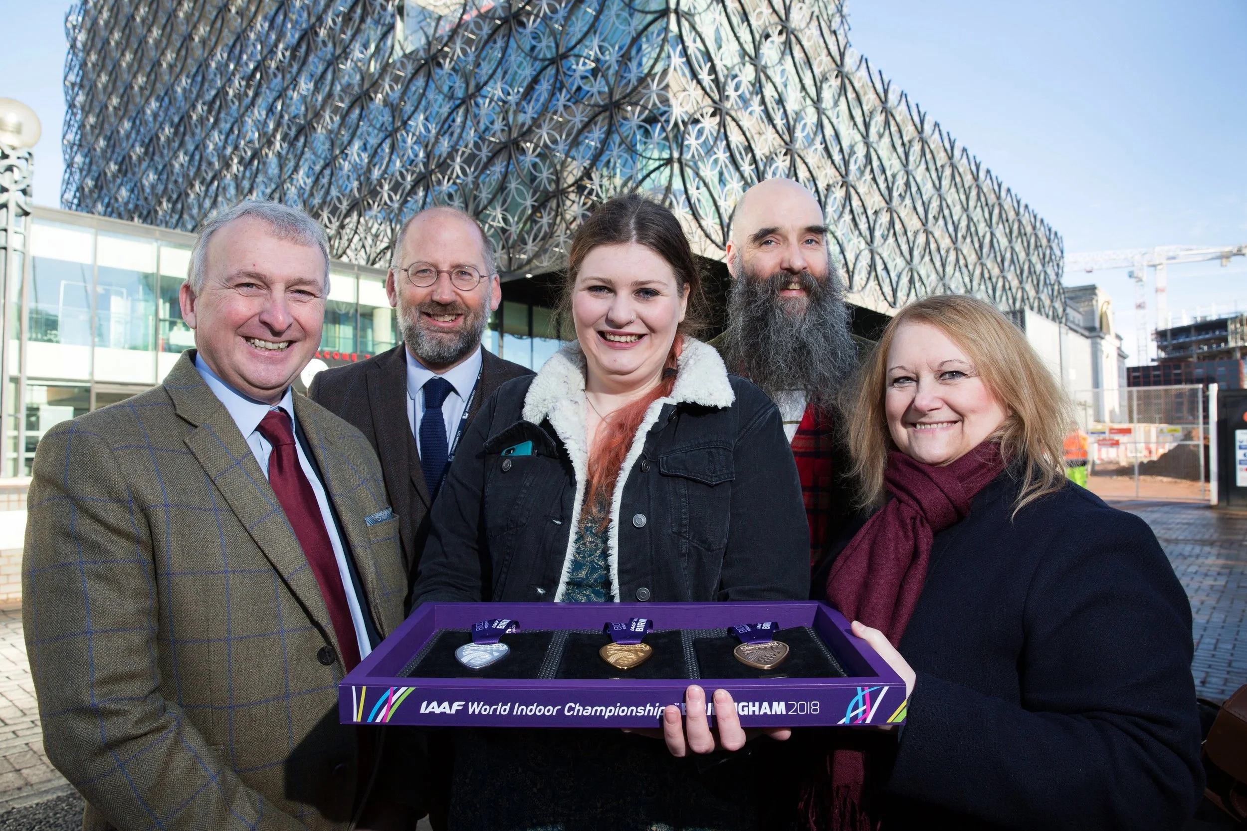 Ian Ward - Leader of Birmingham City Council, Jeremy Hobbins - Deputy Head of The School of Jewellery, Menna Jones, Dauvit Alexander - HND Program Leader, Birmingham Council liaison.