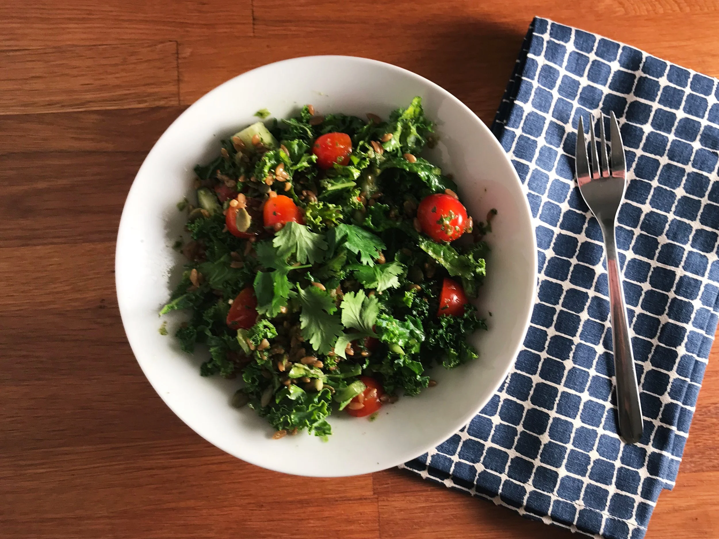 Farro, Kale, and Tomato Salad — Fresh to Dess