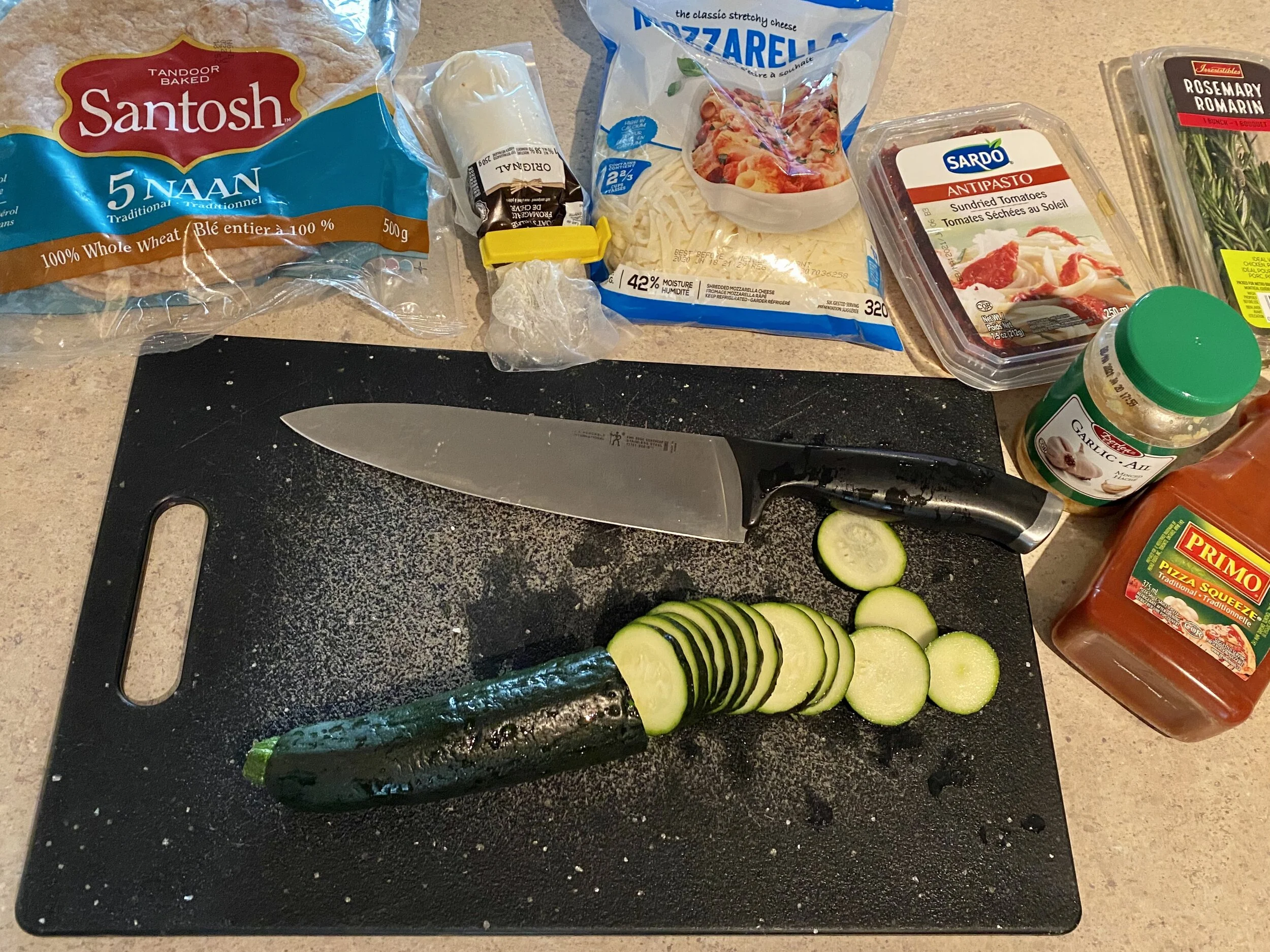 Zucchini and Sundried Tomato Flatbread — Fresh to Dess