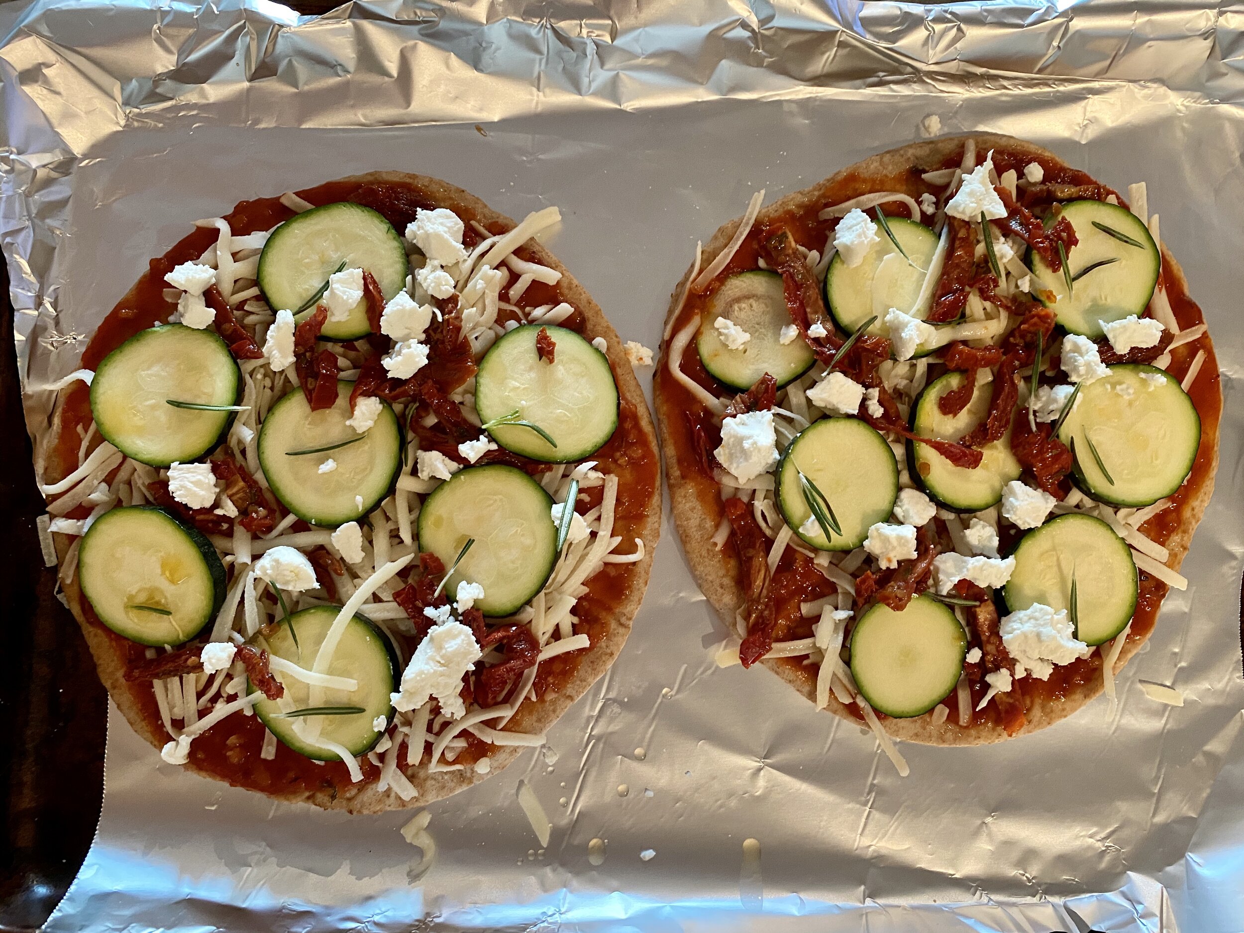 Zucchini and Sundried Tomato Flatbread — Fresh to Dess