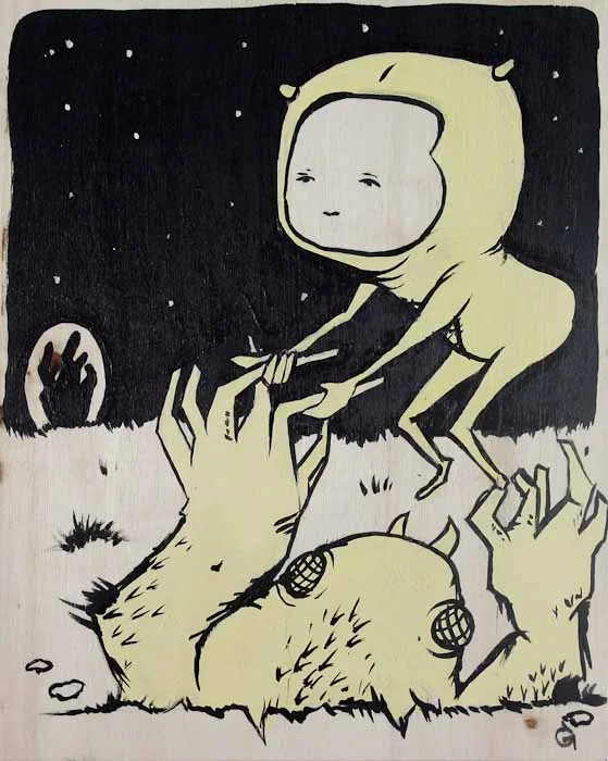 Chris Granillo Creature Kingdom acrylic