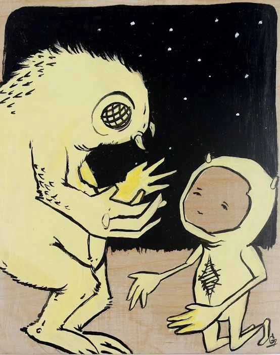 Chris Granillo Creature Kingdom acrylic