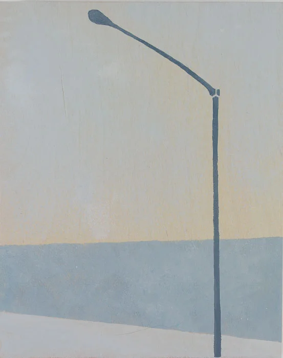 Clare Szydlowski Freeway Home (Orange and Blue) acrylic