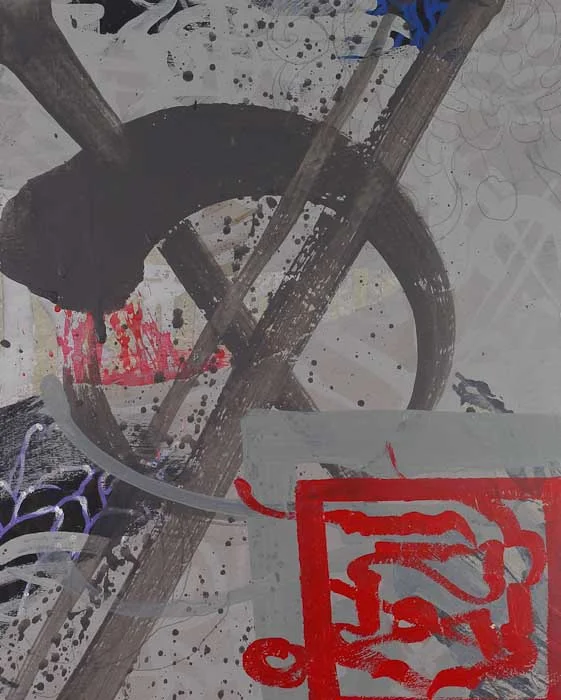 ESK 2013 Zen mixed paint & collage