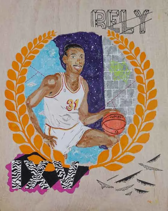Jared Jethmal Bely Ache acrylic & ink