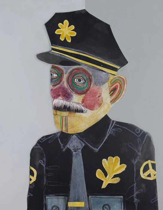John Casey 'Peace Officer' mixed media